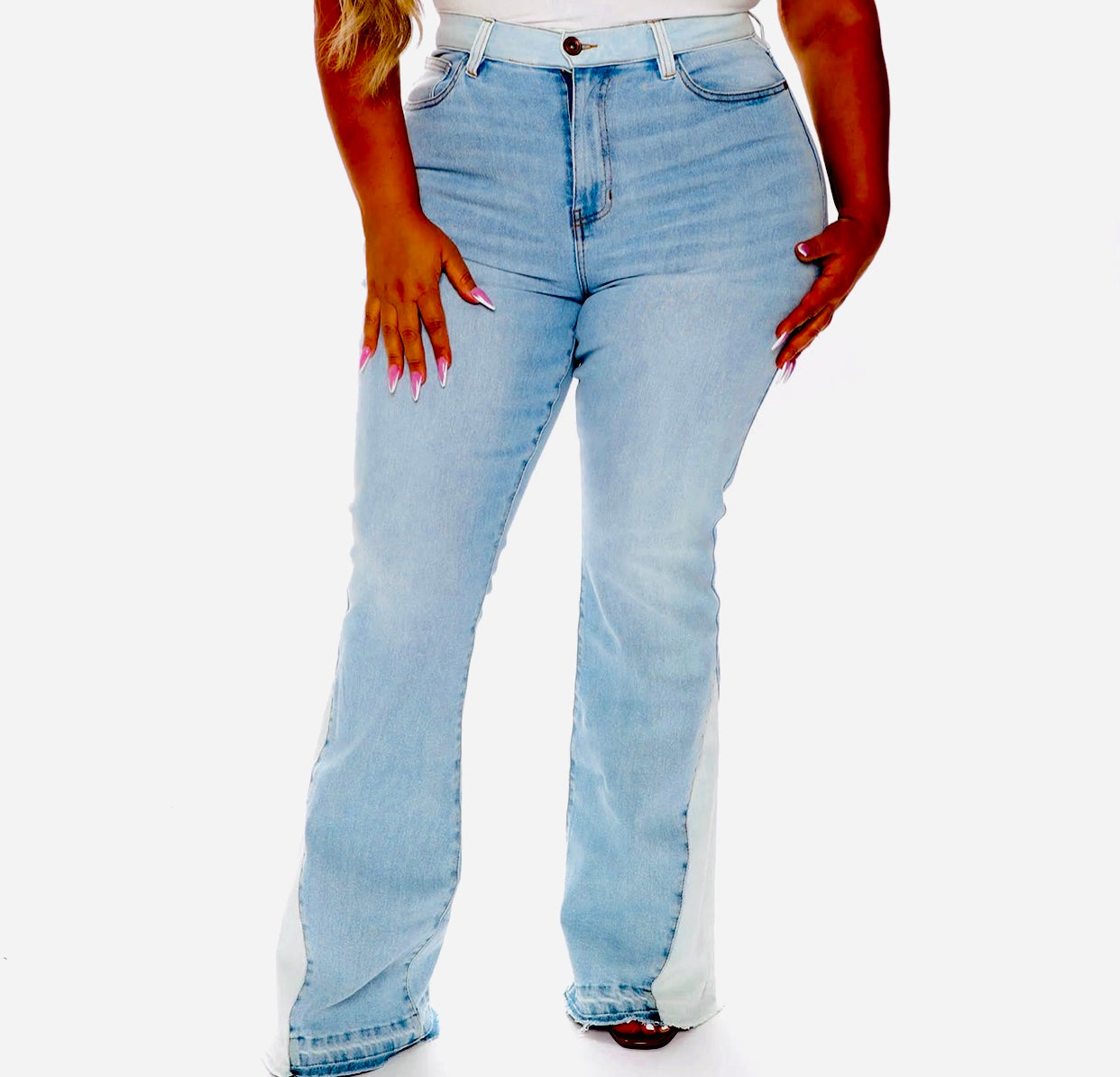 The Gemini Light Blue flare jeans