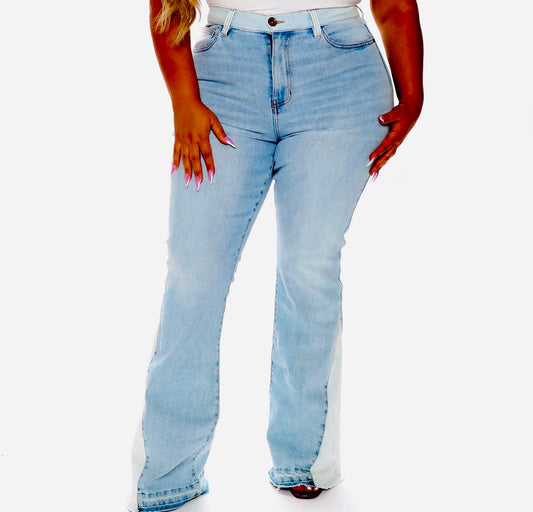 The Gemini Light Blue flare jeans