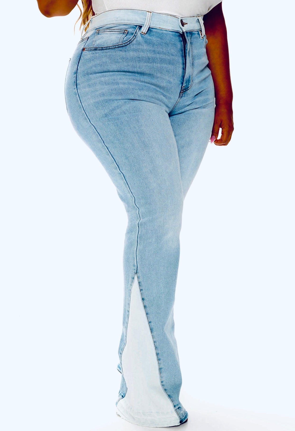 The Gemini Light Blue flare jeans