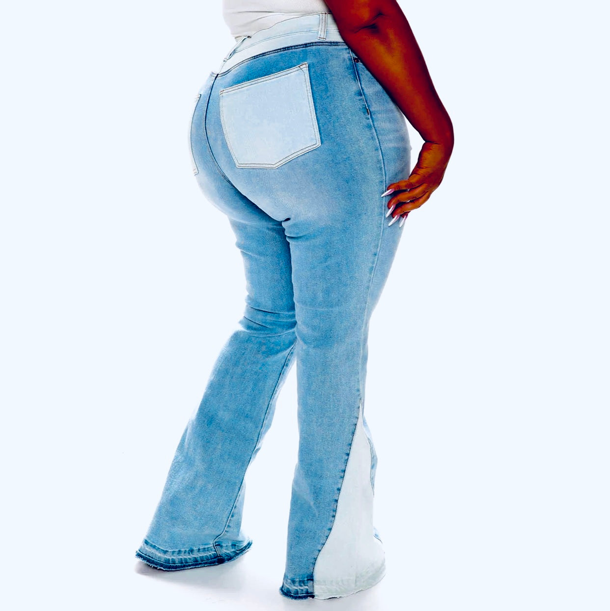 The Gemini Light Blue flare jeans