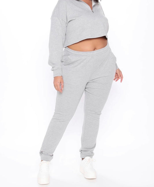 Grey 2 piece jogger set